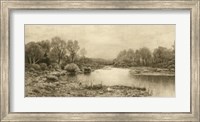 Framed Tranquil Riverscape IV