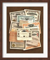 Framed Stock Certificate Collection