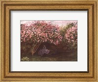 Framed Resting under the Lilacs