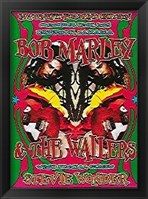 Framed Bob Marley & Stevie Wonder