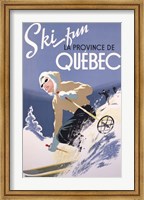 Framed Ski Fun La Province de Quebec, 1948