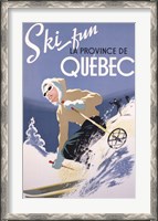 Framed Ski Fun La Province de Quebec, 1948