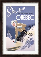 Framed Ski Fun La Province de Quebec, 1948