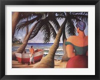 Framed West Indies Beach