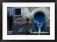 Framed Blue Alcove, Orvieto, Italy