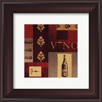 Framed Vino in Red I