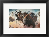 Framed Buffalo Hunt