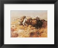 Framed Indian Buffalo Hunt
