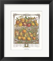 Framed April/Twelve Months of Fruits, 1732
