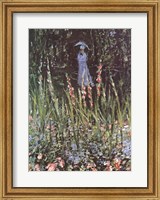 Framed Madame Monet in Her Garden at Giverny