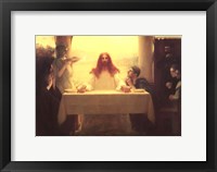 Framed Christ and the Disciples at Emmaus