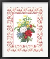 Framed Camellias and Toile