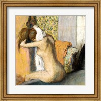 Framed After the Bath, Woman Drying her Neck