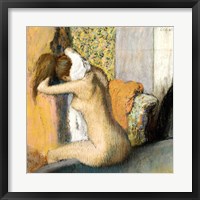 Framed After the Bath, Woman Drying her Neck