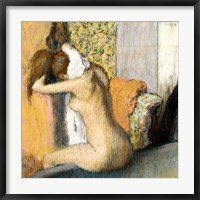 Framed After the Bath, Woman Drying her Neck