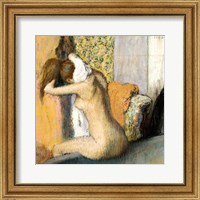 Framed After the Bath, Woman Drying her Neck