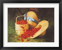 Framed Harvest of Cherries, 1866