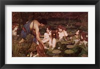 Framed Hylas and the Nymphs