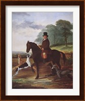 Framed Huntsman with his Greyhounds