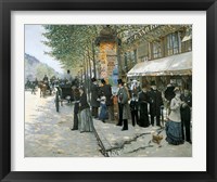 Framed Paris on the Boulevard, 1890