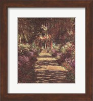 Framed Pathway in Monet's Garden at Giverny, c.1902