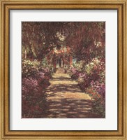 Framed Pathway in Monet's Garden at Giverny, c.1902