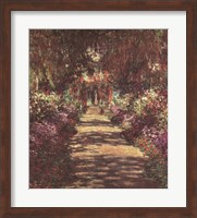 Framed Pathway in Monet's Garden at Giverny, c.1902