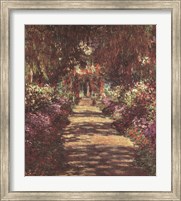 Framed Pathway in Monet's Garden at Giverny, c.1902