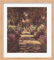 Framed Pathway in Monet's Garden at Giverny, c.1902