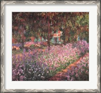 Framed Artist's Garden at Giverny, c.1900 (detail)