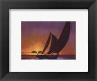 Framed Sails In The Sunset