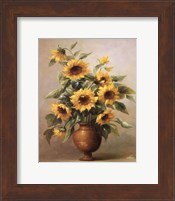 Framed Sunflowers In Bronze I