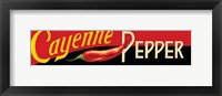 Framed Cayenne Pepper