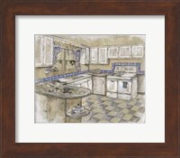 Framed Mid Century Kitchen II (Sm)