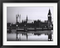 Framed Big Ben and the Houses of Parliament