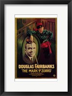 Framed Mark of Zorro Douglas Fairbanks