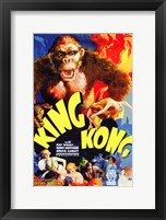 Framed King Kong Movie Poster