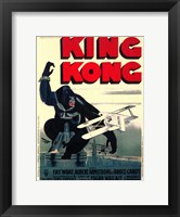 Framed King Kong on top of Empire State Building