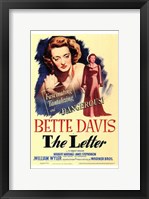 Framed Letter Bette Davis