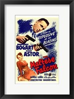 Framed Maltese Falcon Bogart Astor