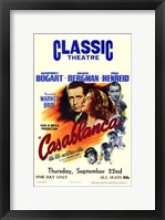 Framed Casablanca Classic Theater