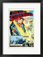 Framed Atom Man Vs Superman Atom Man's Challenge
