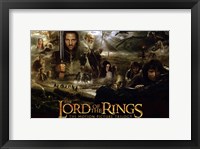 Framed Lord of the Rings: Fellowship of the Ring Collage