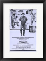 Framed Taxi Driver Purple