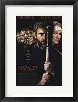 Framed Hamlet with a sword