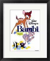 Framed Bambi Thumper Flower