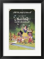 Framed Snow White and the Seven Dwarfs with Apple