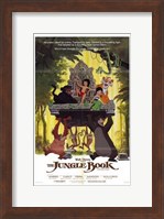 Framed Jungle Book Mowgli on Aztec Throne