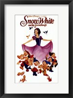 Framed Snow White with the 7 Dwarfs