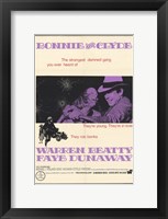 Framed Bonnie and Clyde Dunaway & Beatty